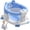 Blue, variant on Soluxeo Baby Bath Seat for Babies 6 Months & up, Non-Slip Toddler Bath Seats for Babies Sitting Up with 4 Suction Cups & Soft Cushion for Shower(Gray)