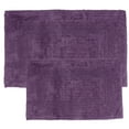 thumbnail image 2 of Somerset Home 2-Piece Bathroom Rugs Set - Machine Washable Cotton Bathroom Mat Set for Washroom, Kitchen, or Laundry Room (Eggplant), 2 of 4