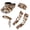 Brown Cow Print, variant on Wild Tiger Print Sports Sun Visor Stylish Visor Hats Summer Caps Stretchy Headband Sweatband Cooling Arm Sleeve for Running,Tennis,Golf,Travel