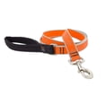 thumbnail image 1 of Correa para perro LupinePet reflectante de 1 pulgada de ancho y 1,8 m, color naranja con forma de diamante, 1 of 3
