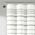 thumbnail image 3 of Breezy Chic Tassel Jacquard Eco-Friendly Recycled Cotton Shower Curtain Blue Single 72X72, 3 of 11
