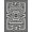Black White Grey, Pattern 13, variant on ODIKA 8'x10' Washable Area Rug Durable, Non-Slip Geometric Interlocking Shapes Symmetrical Grey Abstract Alfombras for Living Room, Under Sectional, Family