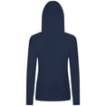 thumbnail image 3 of Women's Levelwear Navy New York Yankees Relay Breaker Pullover Hoodie, 3 of 3