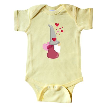 

Inktastic Valentine s Day Gnome Gnome With Pink Heart Gift Baby Girl Bodysuit
