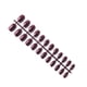 thumbnail image 3 of Vogacara 24 piezas de uñas postizas de ataúd resistentes a los arañazos de bailarina corta coloridas uñas acrílicas artificiales de color sólido DIY Juegos de manicura 12 púrpura Vogacara CE011412-12, 3 of 4