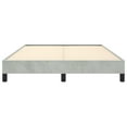 thumbnail image 4 of vidaXL Bed Frame Light Grey 137x190 cm Full Velvet, 4 of 7