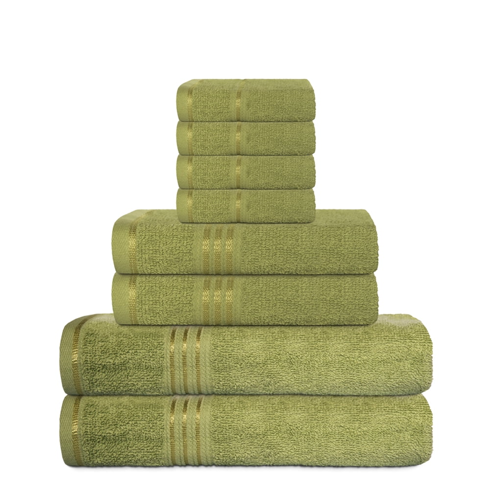 & Jimmy 100 Cotton Luxury Towel Combo Set 8 Pieces Premium Towel Set 2 Bath Towels, 2