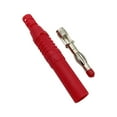 thumbnail image 1 of pitrice Banana Plug Portable Professional DIY Male Insulated Replacement 4MM Audio Equipment Speaker Sound Box Connector Part Red, 1 of 6