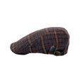 thumbnail image 4 of WITHMOONS Houndstooth Plaid Check Pattern Newsboy Hat Wool Adjustable Flat Cap LD31461 (Navy), 4 of 4