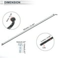 thumbnail image 6 of Unique Bargains 1 Set Universal Bicycle Spokes 13G Bike Wheel Spokes Nipple 45 Steel Black-301mm, 6 of 7