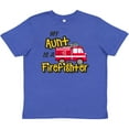thumbnail image 3 of Inktastic My Aunt is a Firefighter with Fire Truck Youth T-Shirt, 3 of 5