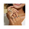 thumbnail image 2 of 1pc Vintage Unique 6x8mm Natural Moss Agate Healing Gemstone 925 Sterling Silver Drop Shaped Decorative Ring Suitable For Women's Engagement Party Daily Wear, 2 of 5