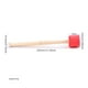 thumbnail image 5 of Advancent Instrumento de percusión de palo de mazos de bombo con mango de reemplazo de baquetas accesorio de música rendimiento Accesorios para instrumentos musicales Rojo, 5 of 6