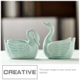 thumbnail image 5 of Worgeous  2 Pcs Swan Flower Pot Planters Pots Indoor Floral Containers Miss Blue, 5 of 8