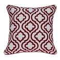 thumbnail image 1 of Parkland Collection PILA11018D Housse de Coussin de Transition Carrée Rouge et Blanc avec Insert en Duvet - 20 x 20 x 7 Po., 1 of 2