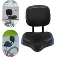 thumbnail image 5 of Universal Backrest Bike Seat Rest Adjustable Bicycles Saddle Replacement Pad for Tricycles, Exercise Bikes Vehicle, Adults of Most Heights and Weights, Home-15in Height (Black&Blue), 5 of 8