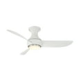 thumbnail image 2 of Corona 44" Brushed Nickel/Matte White Dimmable LED Smart Flush Mount Ceiling Fan with Remote, 2 of 6