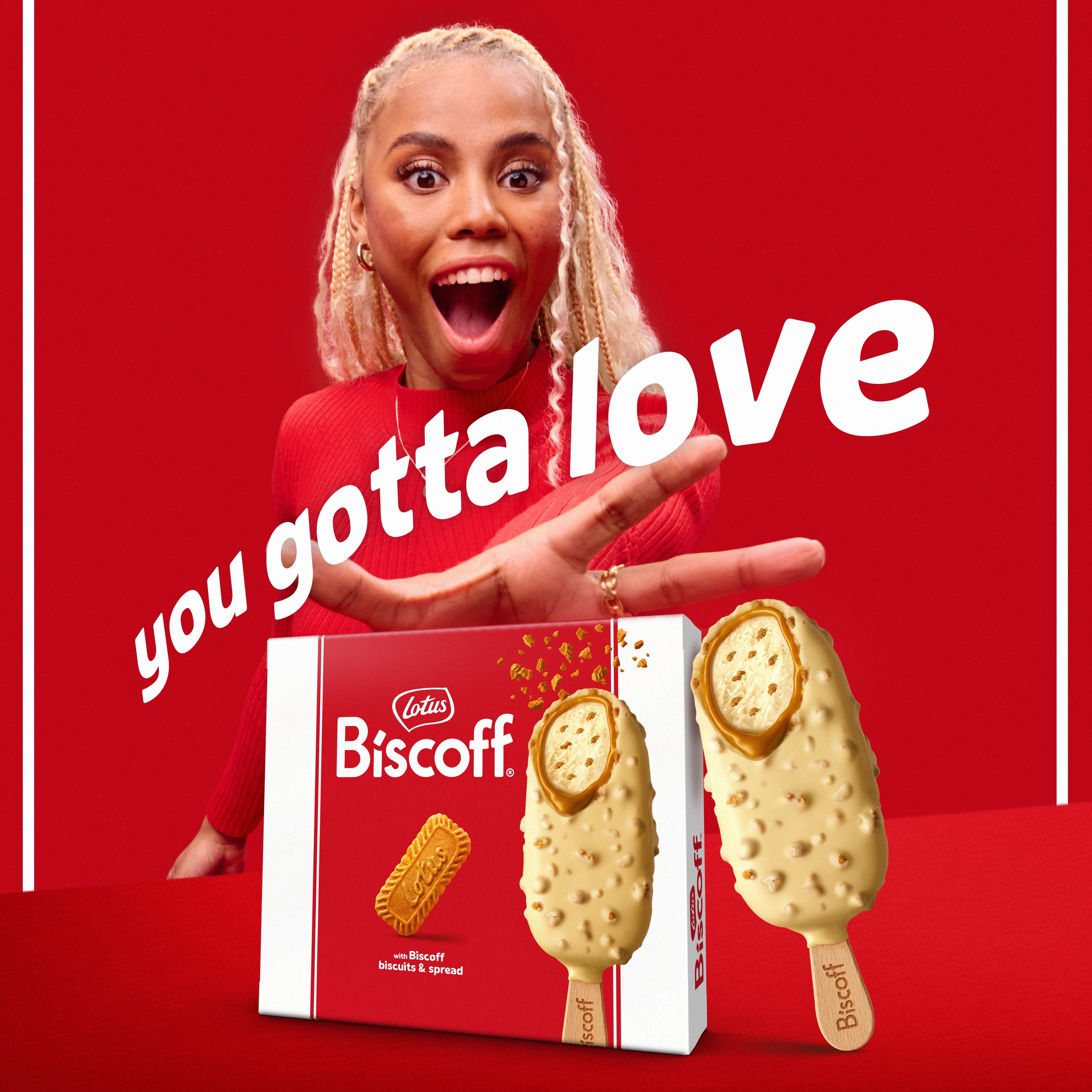 Biscoff Ice Cream Bars, Double Dipped in Cookie Butter and Belgian White Chocolate, 3 CT