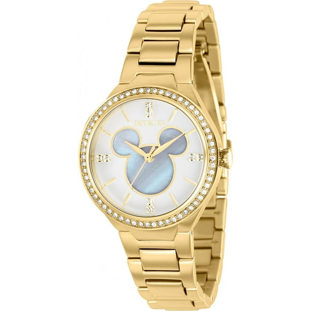 Invicta 36352 Women s Disney Mickey Mouse Yellow Gold Steel Watch