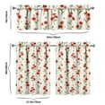 thumbnail image 6 of Kitchen Curtains 36 Inch Short - 3 Panel Set, Vintage Floral Butterfly Bee Botanical Print, Rod Pocket Window Curtain for Farmhouse, Modern Rustic, Spring Summer Decor, Easy Wash, 6 of 6