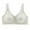 White, variant on Plus Size Sport Bras for Women Bras Push Up Solid Stretch Bralettes Wide Straps Breathable Comfortable Underwear