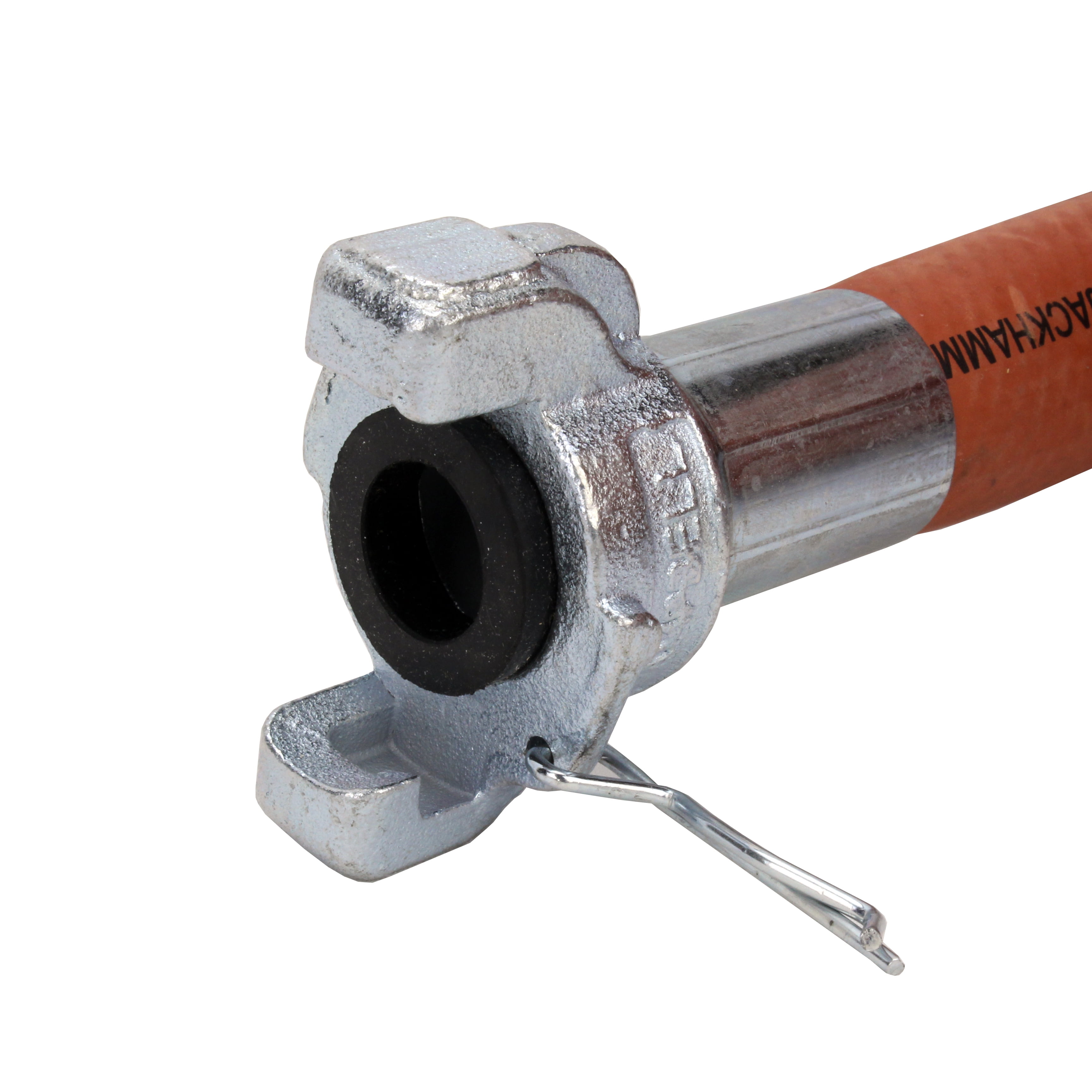Industrial Jackhammer 50’ Rubber Air Hose with ¾” Universal coupler