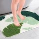 thumbnail image 2 of REGALWOVEN Alfombra de baño con patrón de hojas, decoración de baño antideslizante bohemia, tapete lavable para dormitorio, bañera, pasillo verde 20" x 32", 2 of 6
