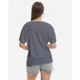 thumbnail image 2 of Women's V-Neck Tunic Top - Short Sleeve Ruched Blouse with Side Shirring, Casual T-Shirt Style Shirt, 2 of 4