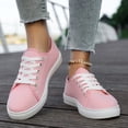 thumbnail image 5 of YLYL Women's Men's Canvas Sneakers Low Top Lace up Rubber Sole Lightweight Fashion Casual Walking Shoes, 5 of 8