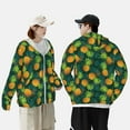 thumbnail image 6 of Gaeub Pineapples with Palm Leaves Men's and Women's UPF 50+ Long-Sleeved Sun Protection Clothing, Fishing Shirt Long Sleeve Zip - XX-Large, 6 of 9