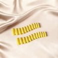 thumbnail image 3 of Uñas postizas adhesivas JOYVVEW medianas largas cuadradas amarillo 24 piezas, 3 of 7