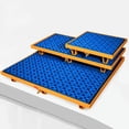 thumbnail image 4 of GXCZ Modular Spill Platform With Drain, Industrial Large Leakproof Containment Tray, Metal Grid Pad Pallet, Spill Containment Platform For Oil Drum ( Color : Blue , Size : 65x65x15cm/25.59x25.59x5.9in ), 4 of 8