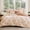Autumn Leaf-Queen, variant on Full Amber Rose 7-Piece Bed-in-a-Bag Floral Print Bedding Set