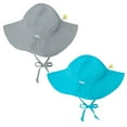 thumbnail image 1 of i play Baby and Toddler Brim Sun Protection Hat-Gray and Aqua - 2 Pack, 1 of 3