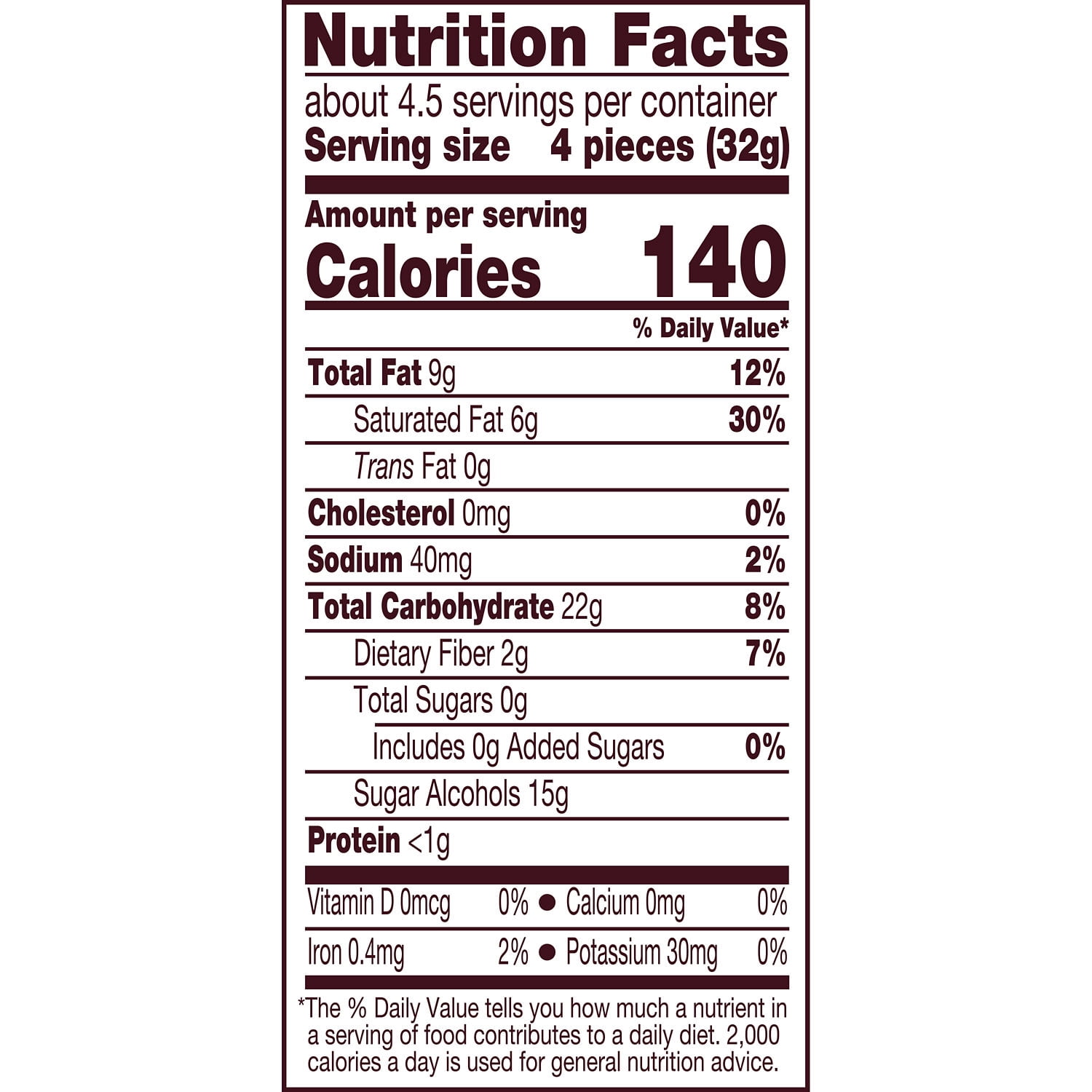 Hershey's Zero Sugar Cookies 'n' Creme Candy Bag, 5.1 oz