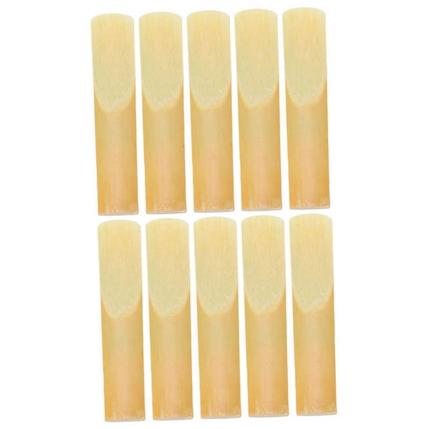 10 cañas de , suministros de repuesto para instrumentos , cañas de saxofón, con estuche para jugadores principiantes Fuerza 2.5 Gloria Caña de clarinete