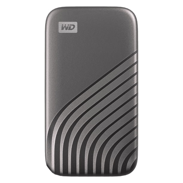 WD My Passport SSD 500 GB Tipo-C Unidad de estado sólido portátil NVMe Tecnología de alta velocidad Meterk 500GB/Gris