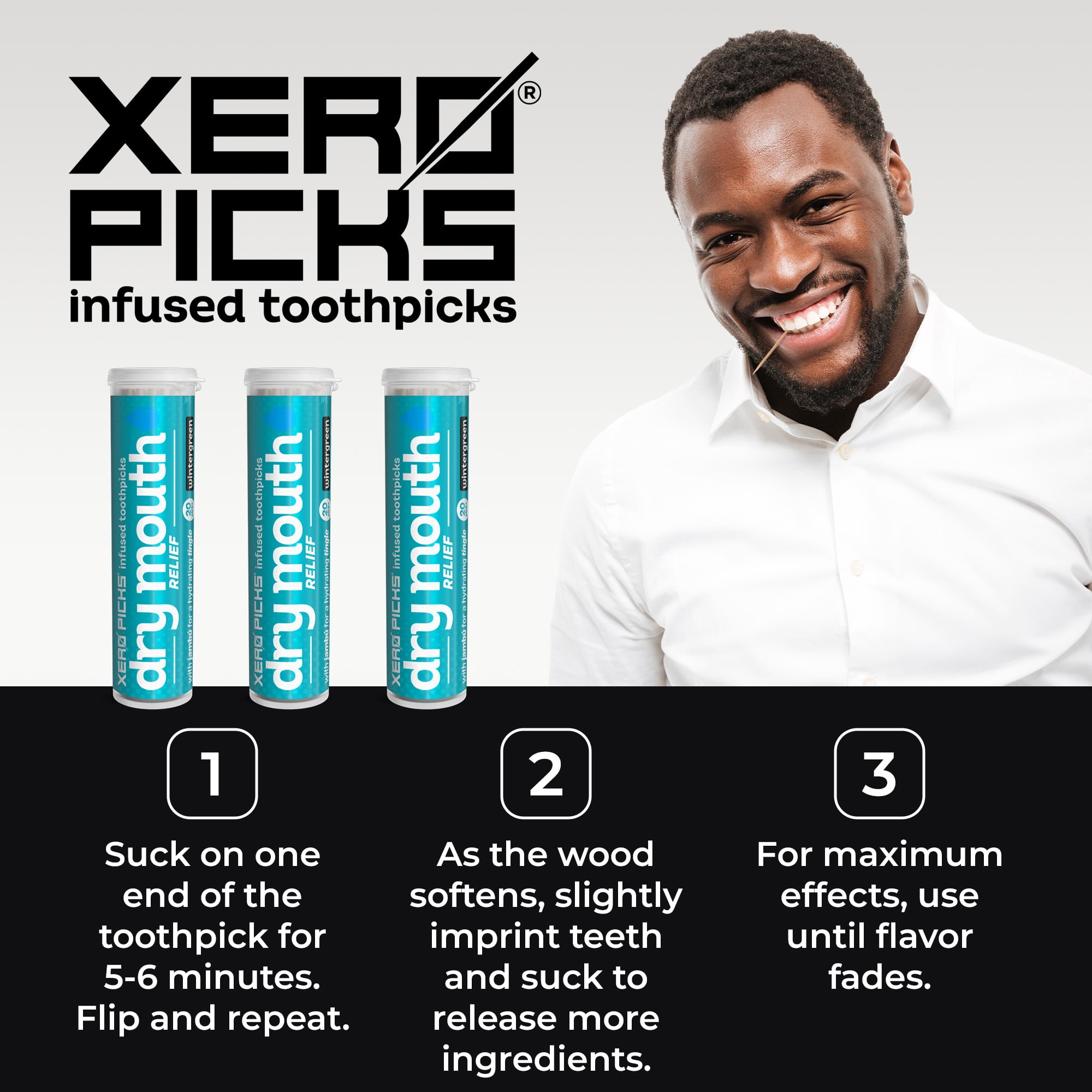 Xero Picks Energy - Blue Raspberry - Infused Flavored Toothpicks