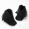 thumbnail image 3 of Baby Girls Cowboy Tassel Boots Side Zipper Moccasins Soft Bottom Non-Slip Toddler Shoes, 3 of 6