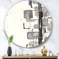 thumbnail image 3 of Designart 'Glam Dancing shape III' Art Mural Cercle en Métal, 3 of 3