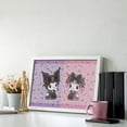 thumbnail image 4 of Diamond Art Kits for Adults Kuromi And My Melody Diamond Art Gem Art Painting Full Drill Round Art Gem Painting Kit for Home Wall Decor Gifts 12"x16", 4 of 6