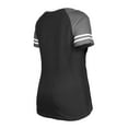 thumbnail image 3 of Women's New Era  Black Las Vegas Raiders Raglan Lace-Up T-Shirt, 3 of 3