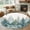 Green, White, Gold, variant on 2x3 Door Mat Rug, Christmas Green Trees Non-Skid Rubber Backing Large Rectangle Rugs - Living Room Bedroom Home Office, Xmas Snowflake Blue Forest Wonderland Indoor Floor Mat Carpets Washable Rug