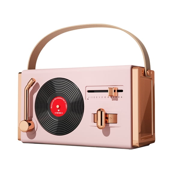 VALSEEL Bluetooth Speaker Retro Bluetooth Stereo Portable Outdoor Home Stereo Classical Portable Plug-in U Disk Stereo