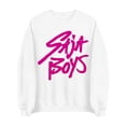 thumbnail image 4 of Pop cazadora para niña Round-Neck Sweatshirt,Soft Streetwear Pullover,Cute Long Sleeve Sweatshirt for Fall Winter （White）, 4 of 4