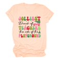 thumbnail image 1 of Chemises Décontractées de Noël pour Femmes, Col Rond, Manches Courtes, Tunique Confortable, 1 of 3