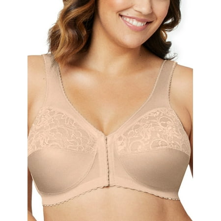 

Glamorise Full Figure Plus Size MagicLift Front-Closure Support Bra Wirefree #1200