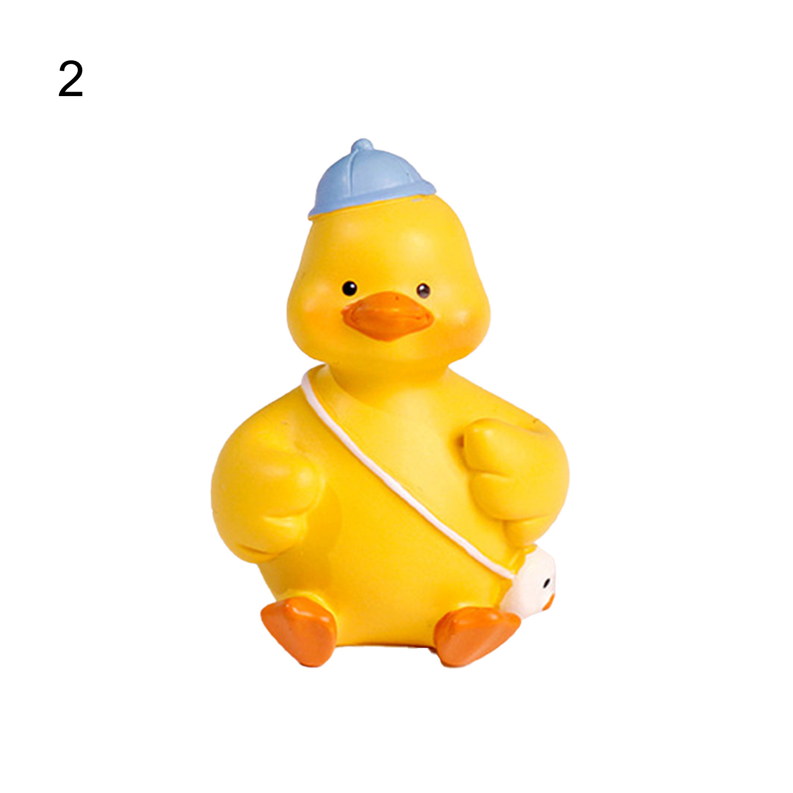 Wanwan Duck Ornaments Eyecatching Realistic Looking Resin Lovely Duck Desktop Ornaments for