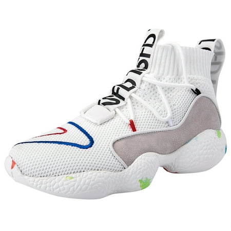 

Hueook Running Shoes for Men Couple Outdoor Mesh Lace-Up Casual Sports Shoes Run Breathable Shoes Sneakers Men s Fashion Sneakers