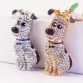 thumbnail image 4 of Linda Forma De Perro Crystal Rhinestone Llavero Bolsa Sparkling Bag Bolsas Mujeres Colgantes, 4 of 7